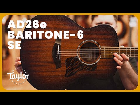 2023 Taylor AD26e American Dream Baritone - Shaded Edgeburst | USA All Solid Special Edition Grand Symphony Acoustic Guitar ES-2 Pickup | OHSC image 21