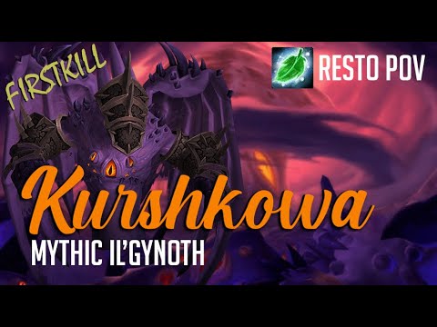 Mythic Il'gynoth FIRSTKILL - Rdruid POV [100k HPS]