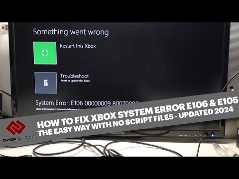 How to fix error E106 on an Xbox One X and S - Something Went Wrong Error the easy way. #xbox