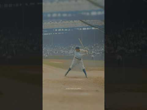 Babe Ruth hits a home run in 1920 - Restored Footage