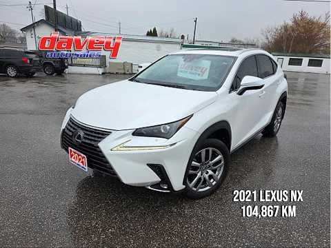 2021 Lexus NX NX 300 AWD in White for sale at Davey Auto Sales Oshawa South in Oshawa, ON