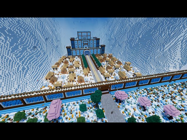 Castle & Village in Snow - Download Map Minecraft Map