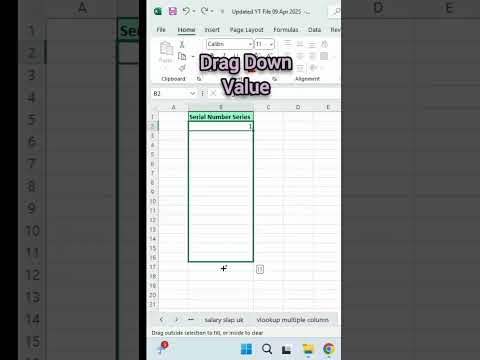 Excel formula for number series! Serial number Tricks | Never seen before.