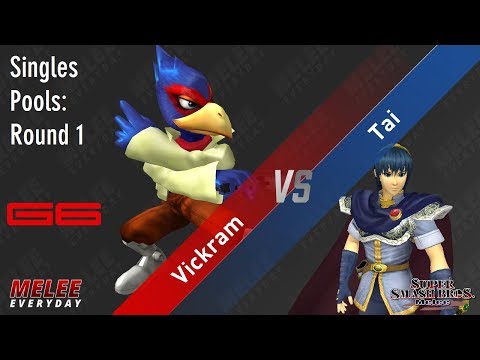 Genesis 6 - Vickram (Falco) vs. Tai (Marth) - SSBM - Singles Pools