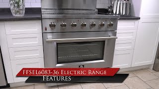 Forno Galiano 36-Inch Freestanding Electric Range, True Convection, Energy Efficient Stainless Steel FFSEL608336 Picture