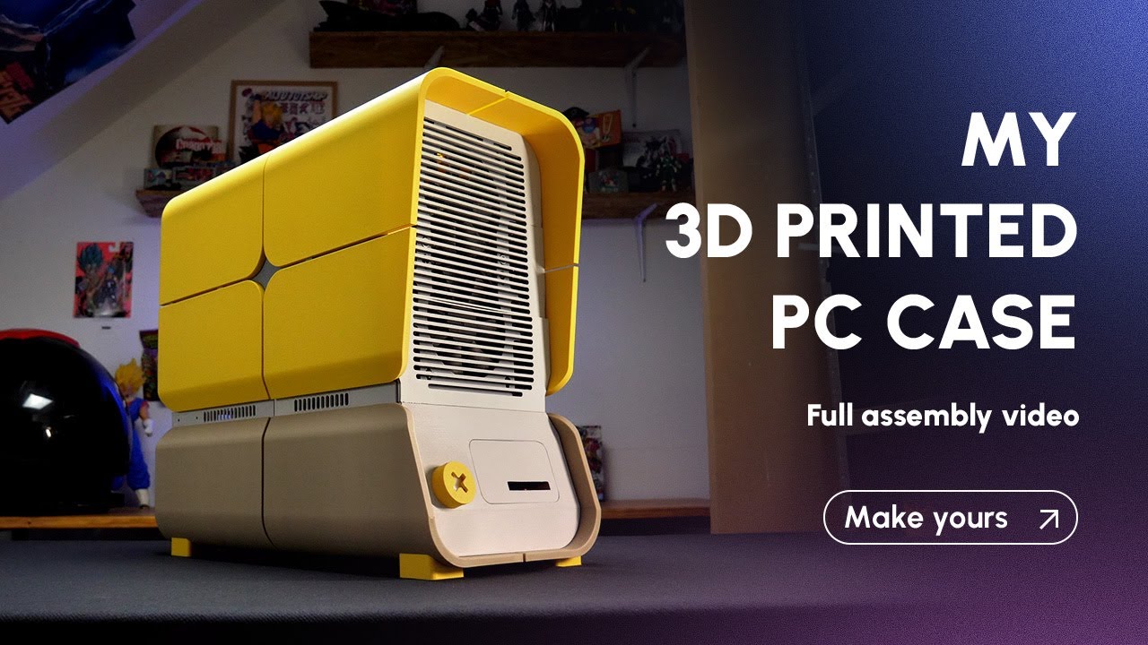 I created my dreamed 3D printed PC case - YouTube