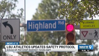 LSU Athletics updates safety protocol ahead of A&M game