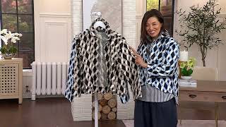 Carla Rockmore Collection 100% Cotton Canvas Swing Jacket on QVC