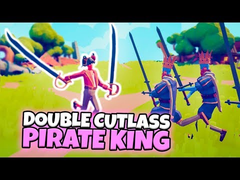 DOUBLE CUTLASS PIRATE KING VS EVERY FACTION | TABS MODDED GAMEPLAY