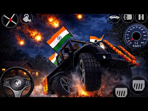 Black Jeep Dangerous Drive 🔥 | Indian Car Simulator 3D