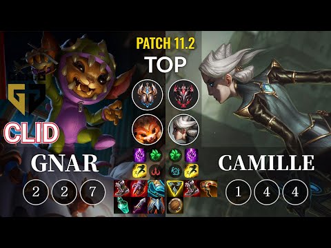 GEN Clid Gnar vs Camille Top - KR Patch 11.2