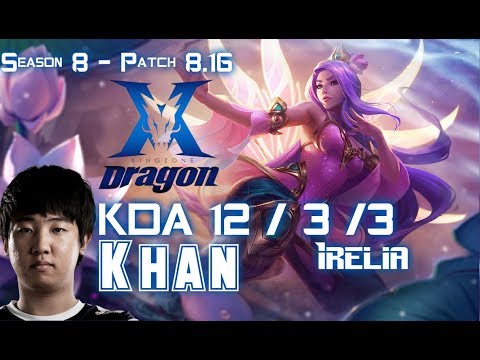 KZ Khan IRELIA vs YASUO Mid - Patch 8.16 KR Ranked