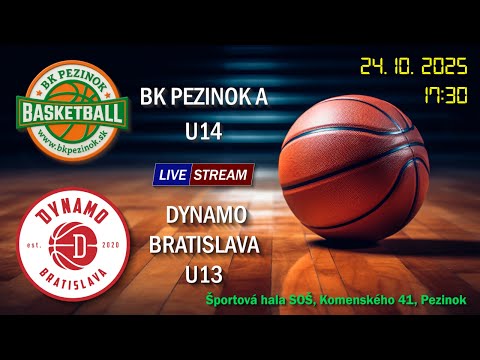 BK PEZINOK A U14 - DYNAMO BRATISLAVA U13 43 : 71