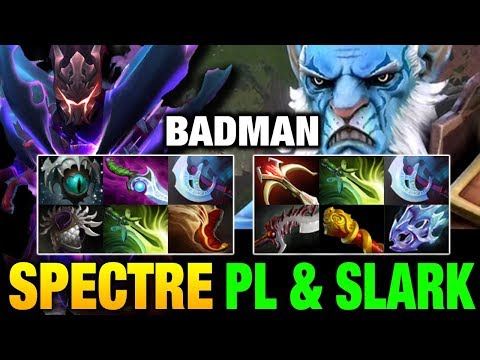 BADMAN SPECTRE vs 2 Hard Counter - Cooman PL & Slark Dota 2
