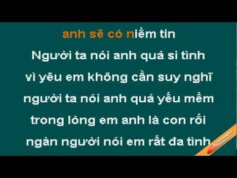 Niem Tin Tinh Yeu Karaoke - Le Dung - CaoCuongPro