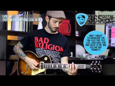 Lick 237/365 - Fast Metal Rhythm Lick in A | 365 Guitar Licks Project