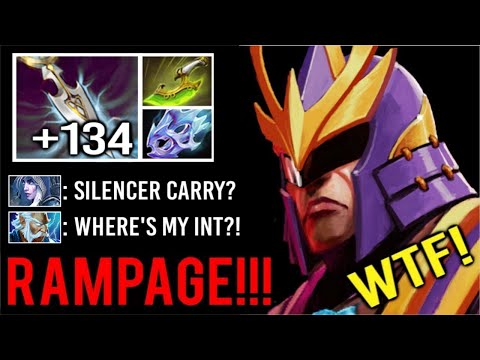 +134 INT STOLE RAMPAGE Silencer Carry vs Zeus Drow Max Attack Speed Delete All in 2 Sec EPIC Dota 2