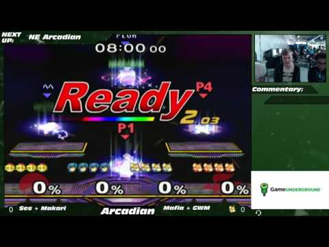NE Melee Arcadian 2 Doubles WQF - Mafia/GWM420 (Red) vs. Makari/Ses (Blue)