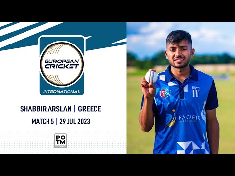 POTM : S.Arslan - CZE vs GRE | Highlights | ECI Czechia | 29 July 2023 | ECI23.098