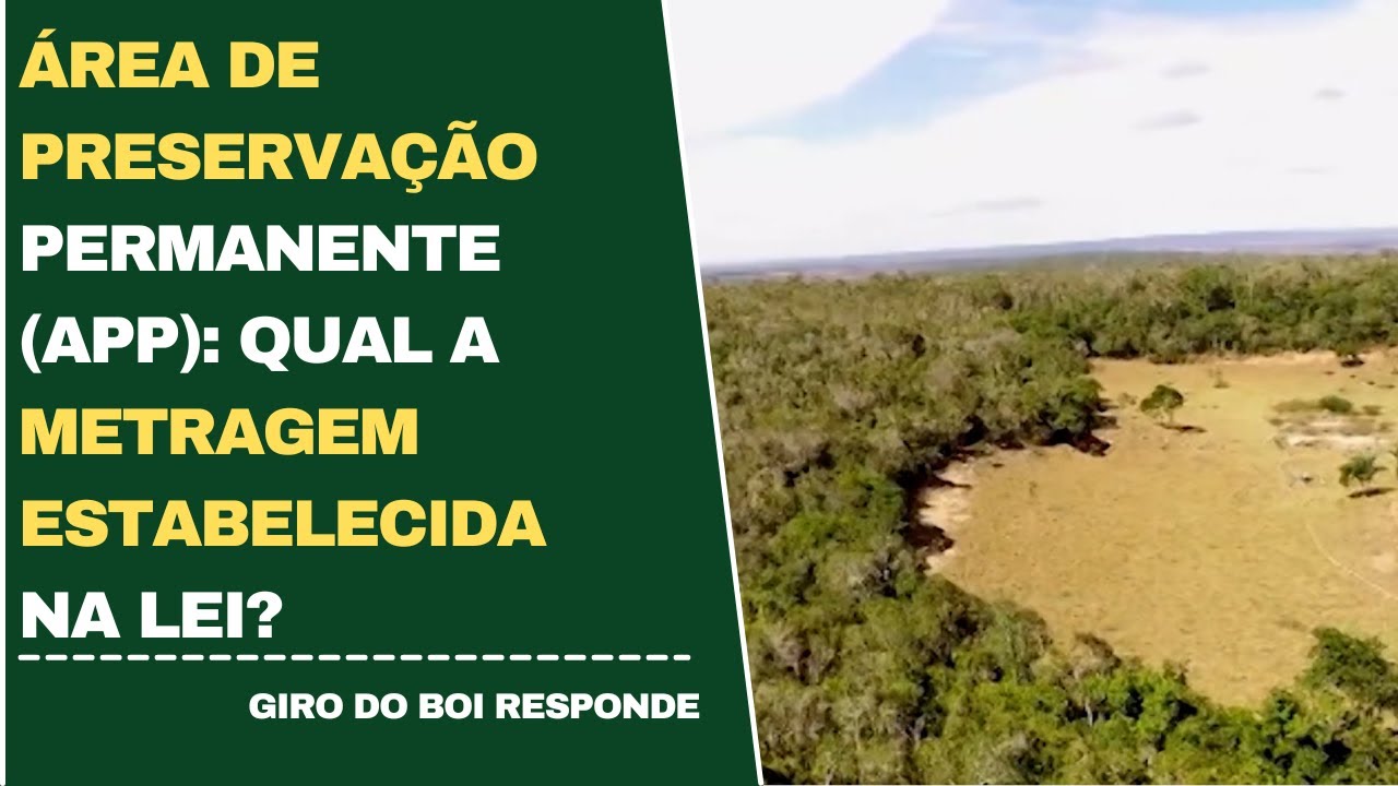 ÁREA DE PRESERVAÇÃO PERMANENTE (APP): QUAL A METRAGEM ESTABELECIDA NA LEI?