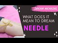 MEANING OF DREAM NEEDLE : Interpretation & Symbolism