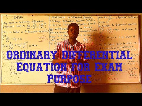 Summary of all Methods of First and Second Order (homogeneous) Differential Equation with Examples.