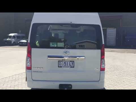 12 Seat Toyota Hiace for self drive hire / driver transfers in Hobart, Tasmania.