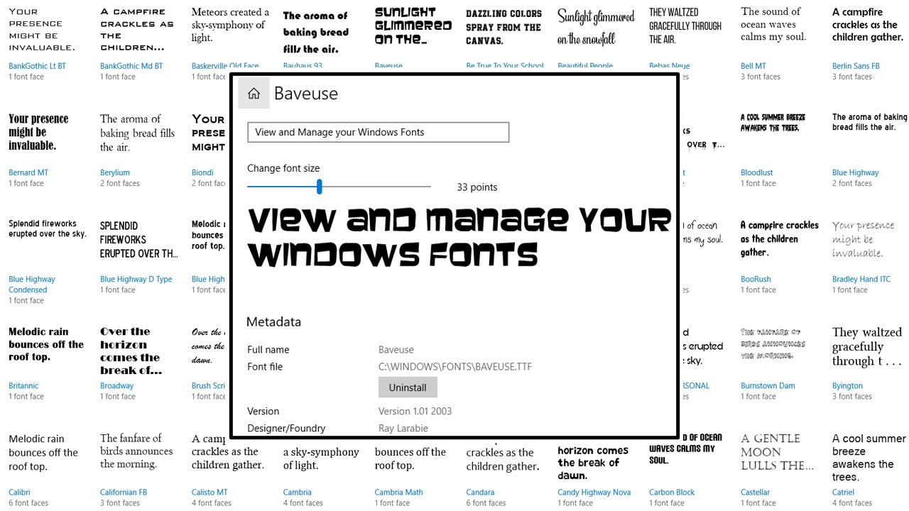 How to View and Manage Your Windows Fonts