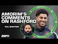 Ruben Amorim SLAMS Marcus Rashford Amorim SET THE TONE Nedum Onuoha ESPN FC
