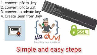 Easy way to Convert PFX to .key & .crt & .pem | Mr. Duvi