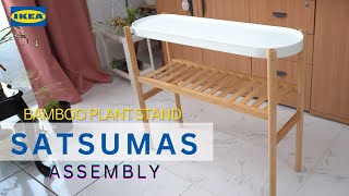 Satsumas Bamboo plant stand assembly from Ikea