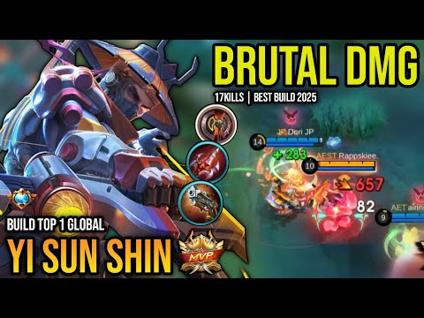 YI SUN SHIN BEST BUILD 2025 | BUILD TOP 1 GLOBAL YSS GAMEPLAY | MOBILE LEGENDS✓