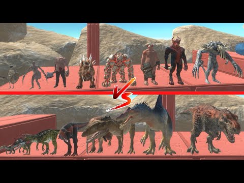 Infernals vs Carnivore Dinosaurs | Crazy battle - Animal Revolt Battle Simulator