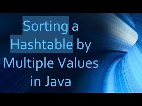 Sorting a Hashtable by Multiple Values in Java