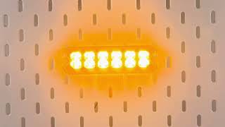 PREDATOR 12x4W LED, 12-24V, oranžový, ECE R65