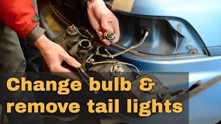 How to change rear bulb and remove tail lights - Toyota MR2