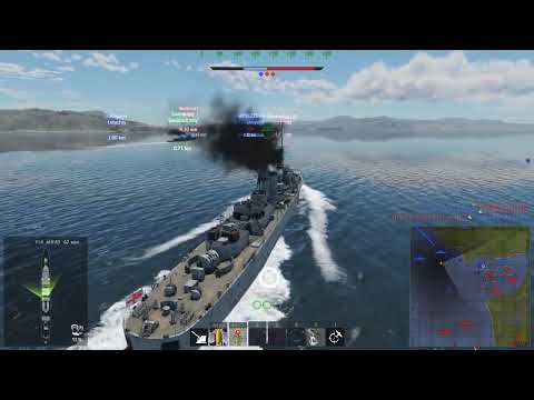 War Thunder; HMS Abdiel, Brigand B 1; Light Cruiser with bugged guns and no durability; Naval Arcade
