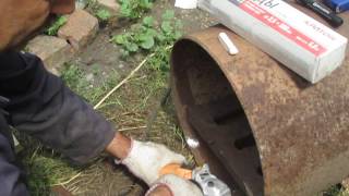 Как сделать банную печь из трубы