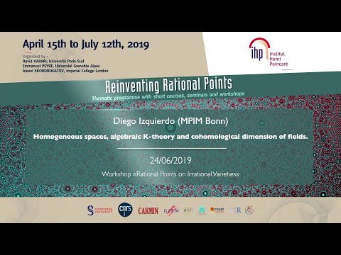 Homogeneous spaces, algebraic K-theory and cohomological(...) - Izquierdo - Workshop 2 - CEB T2 2019