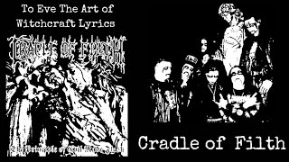 Cradle Of Filth : To Eve The Art of Witchcraft Lyrics