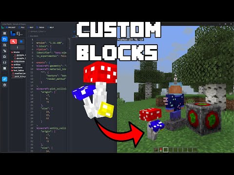 BONY162 - How to create custom Blocks for Minecraft Bedrock Tutorial | Bridge V2