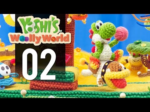 Yoshi's Woolly World - Gameplay Walkthrough Part 2 - Monty Mole (WiiU)