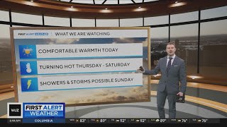 Comfortable Wednesday before heat arrives in Maryland Thursday