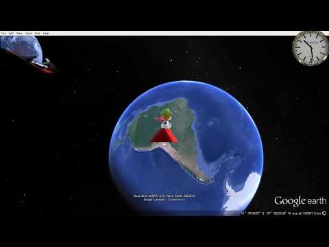 【 Google Earth × SNOOPY 】 There's a starman waiting in the sky 【 Space Flight × Don't Panic！ 】
