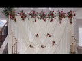 DIY Simple Easy Criss Cross Floral Backdrop Diy Pool Noodle Backdrop