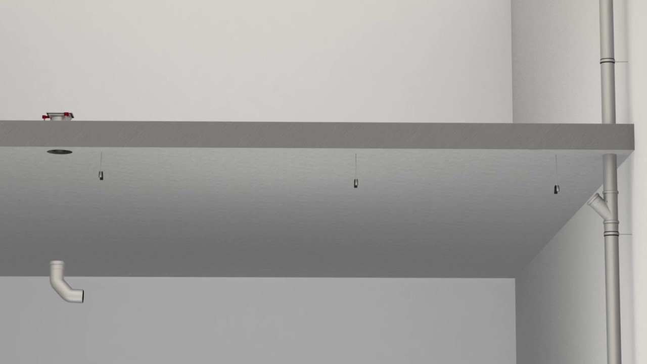 Below-ceiling installation