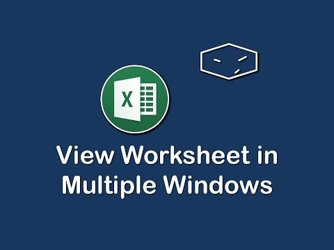 ms office excel view worksheet in multiple windows