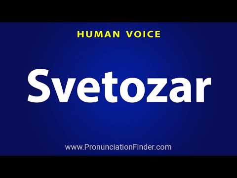 How To Pronounce Svetozar