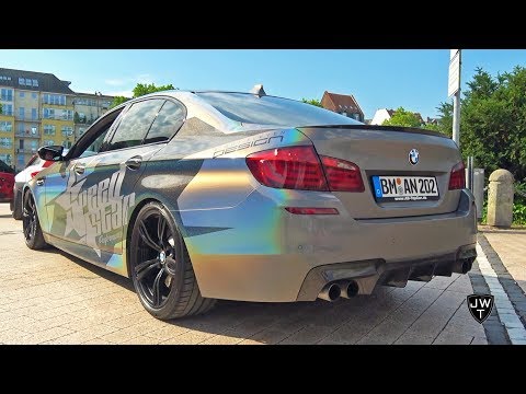 MODIFIED BMW M5 F10 w/ Custom Exhaust! LOUD Revs & Acceleration Sounds!