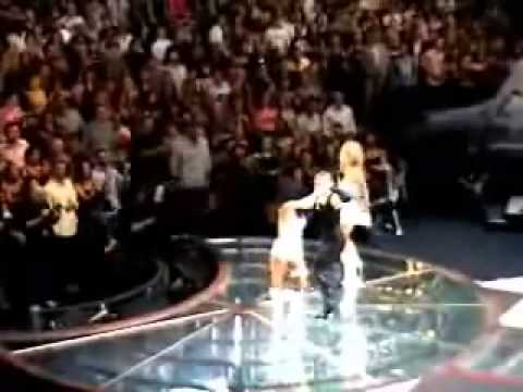 Madonna, Britney Speas, Christina Aguilera at the 2003 MTV's VMAs Alternative Angle .flv